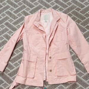 J. Jill Light Pink Utility Jacket XS